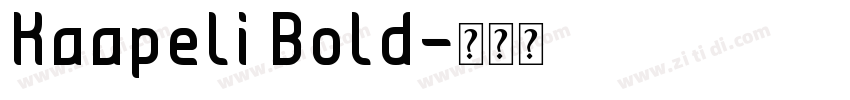 Kaapeli Bold字体转换
